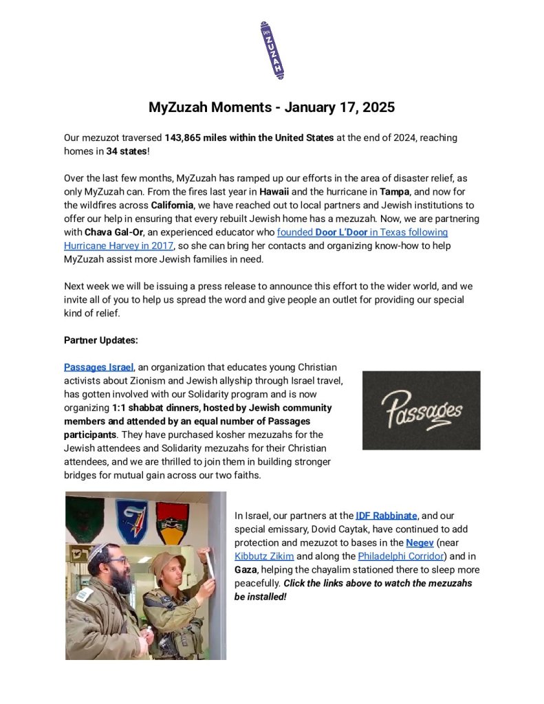 thumbnail of MyZuzah Moments – January 16, 2025